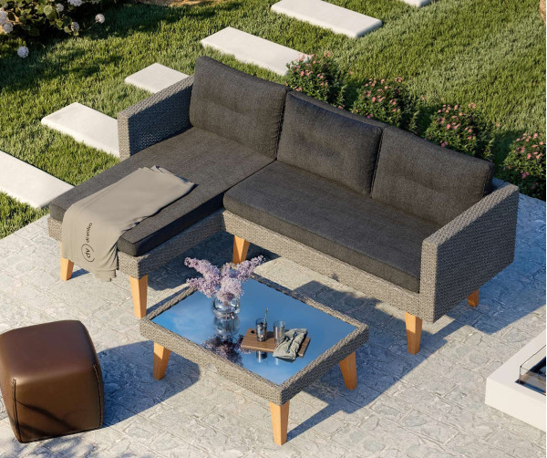 Комплект садових меблів Di Volio Imola Графітовий-0