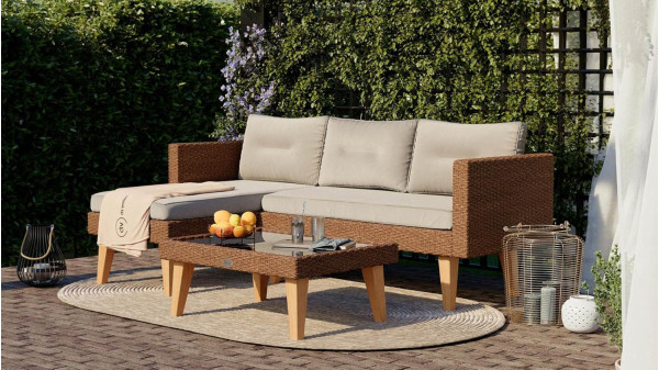 Комплект садових меблів Di Volio Imola Коричневий-2