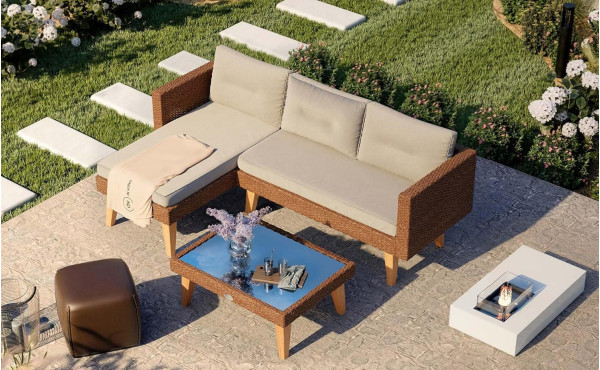 Комплект садових меблів Di Volio Imola Коричневий-1