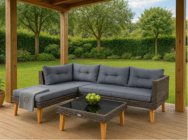 Комплект садових меблів Di Volio Imola Сірий-0