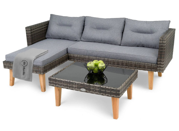 Комплект садових меблів Di Volio Imola Сірий-2