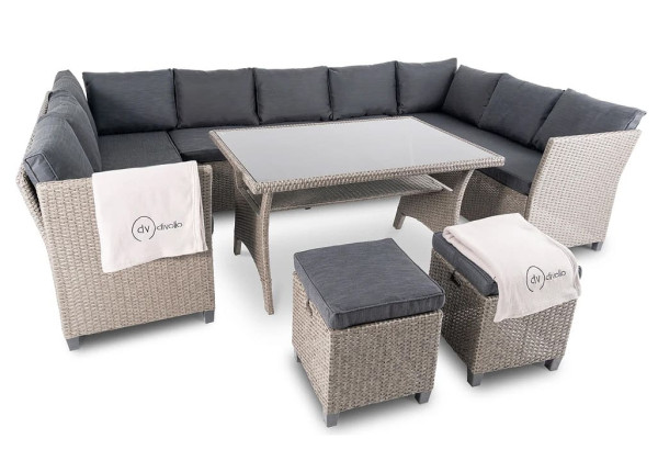 Комплект садовой мебели Di Volio Livorno Серый/графит-3