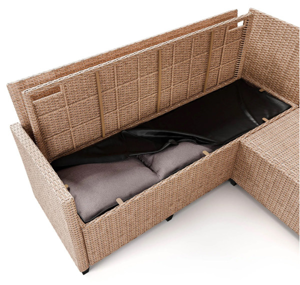 Комплект садовой мебели Di Volio Livorno Бежевый/серый-11