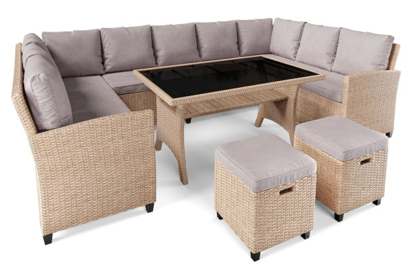 Комплект садовой мебели Di Volio Livorno Бежевый/серый-8