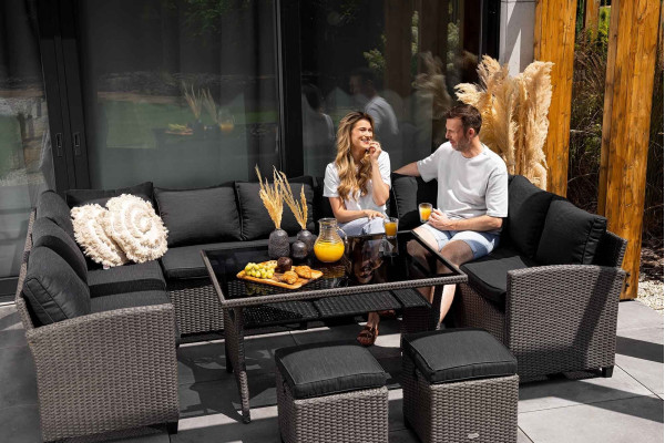 Комплект садовой мебели Di Volio Livorno Серый/графит-3