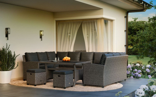 Комплект садовой мебели Di Volio Livorno Серый/графит-1