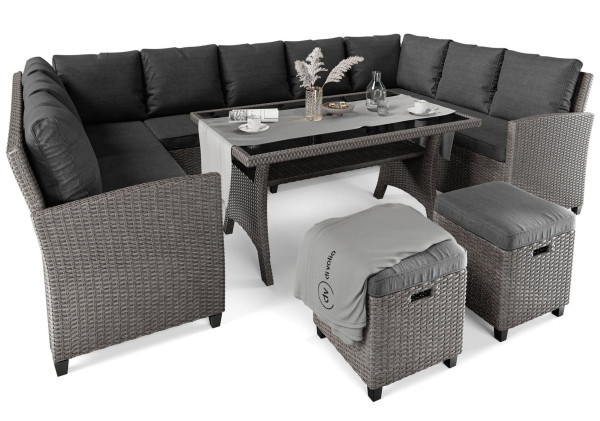 Комплект садовой мебели Di Volio Livorno Серый/графит-6