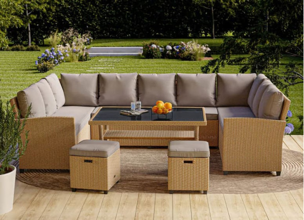 Комплект садовой мебели Di Volio Livorno Бежевый/серый-0