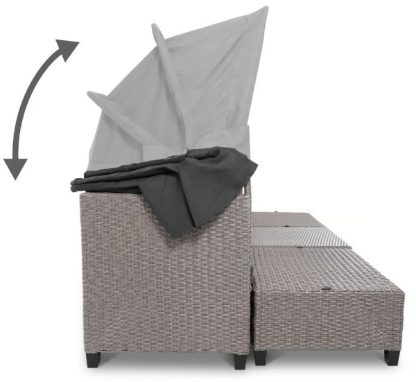 Модульний комплект садових меблів Di Volio Luca Сірий/графіт-8