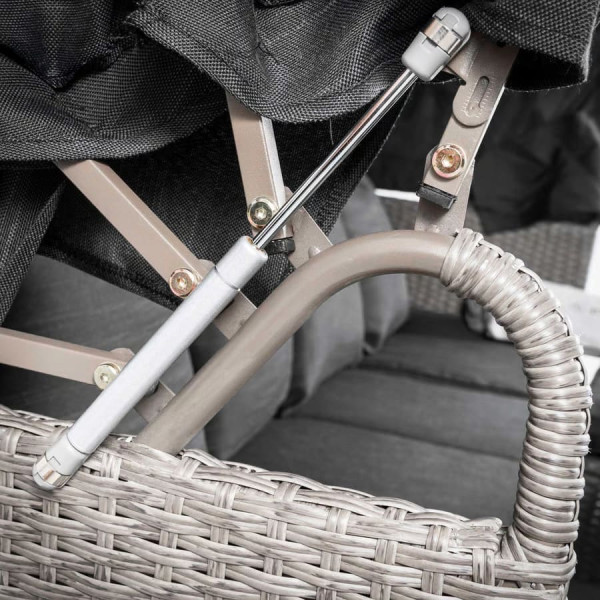 Модульний комплект садових меблів Di Volio Luca Сірий/графіт-10