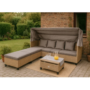 Модульный комплект садовой мебели Di Volio Luca Бежевый/серый