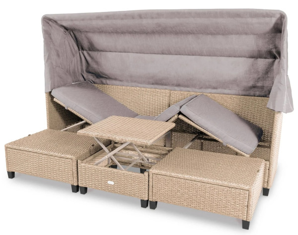 Модульный комплект садовой мебели Di Volio Luca Бежевый/серый-4