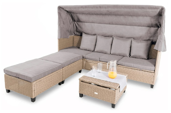 Модульный комплект садовой мебели Di Volio Luca Бежевый/серый-5