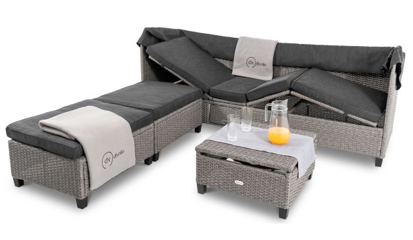 Модульный комплект садовой мебели Di Volio Luca Серый/графит-10