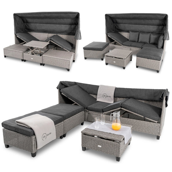 Модульный комплект садовой мебели Di Volio Luca Серый/графит-9