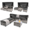 Модульный комплект садовой мебели Di Volio Luca Серый/графит-9-thumb