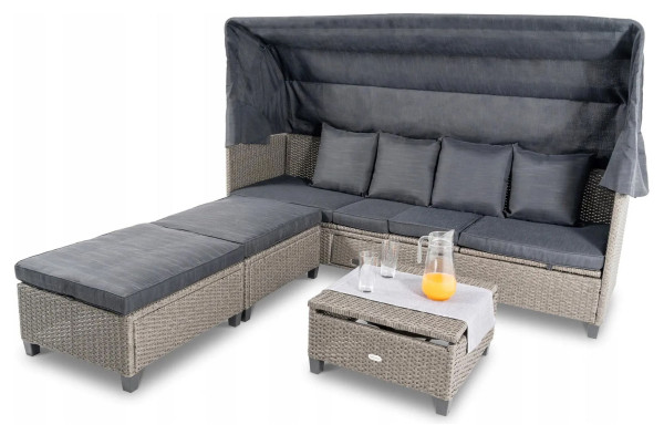 Модульный комплект садовой мебели Di Volio Luca Серый/графит-3