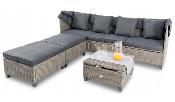 Модульный комплект садовой мебели Di Volio Luca Серый/графит-4