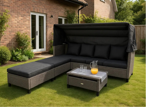 Модульный комплект садовой мебели Di Volio Luca Серый/графит-2