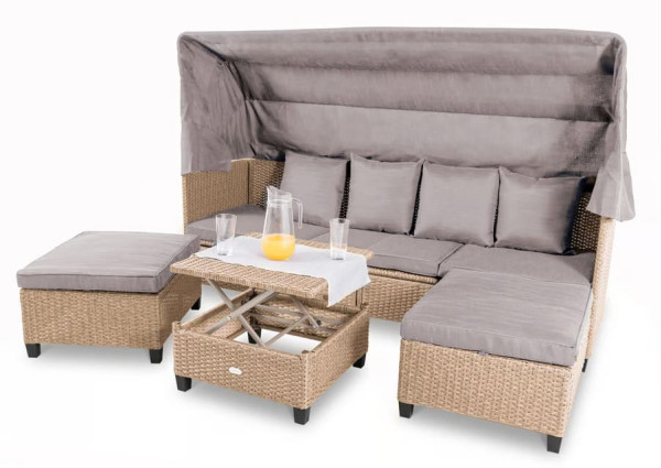 Модульный комплект садовой мебели Di Volio Luca Бежевый/серый-0