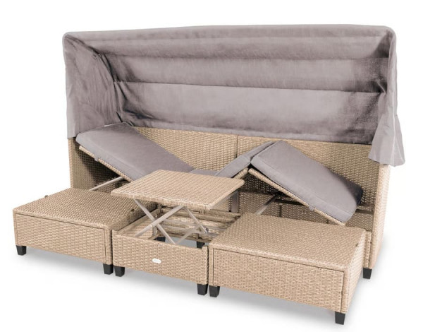 Модульный комплект садовой мебели Di Volio Luca Бежевый/серый-4