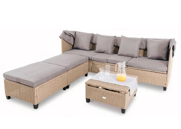 Модульный комплект садовой мебели Di Volio Luca Бежевый/серый-5