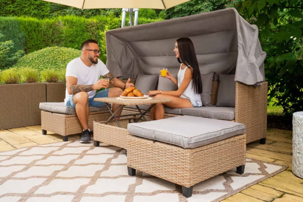 Модульный комплект садовой мебели Di Volio Luca Бежевый/серый-1