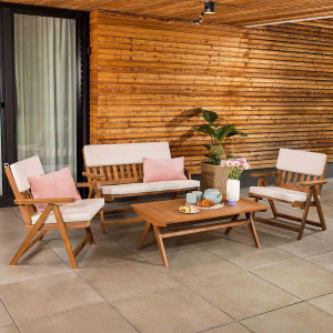 Комплект садовой мебели Di Volio Lusiano Коричневый/беж