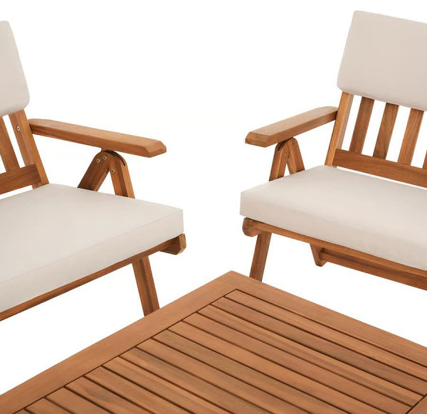 Комплект садових меблів Di Volio Lusiano Коричневий/беж-13