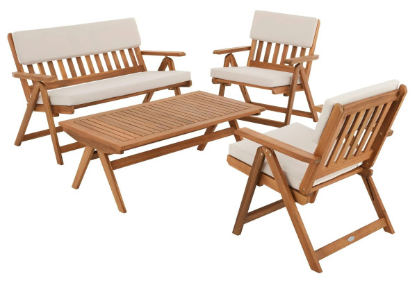 Комплект садових меблів Di Volio Lusiano Коричневий/беж-11