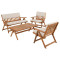 Комплект садових меблів Di Volio Lusiano Коричневий/беж-11-thumb