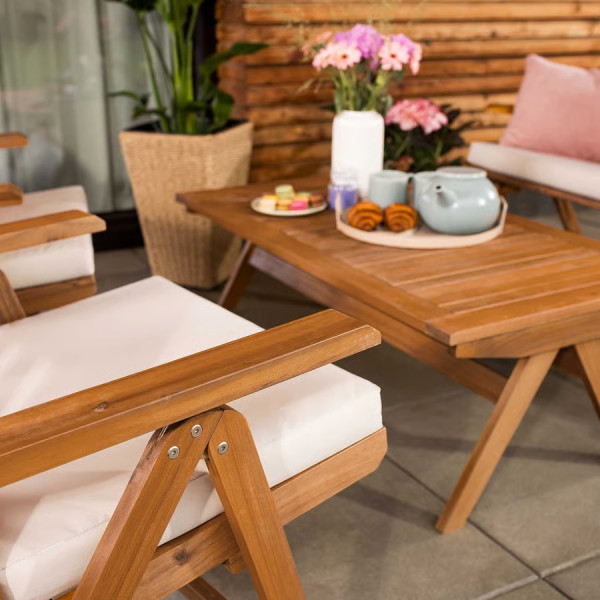 Комплект садових меблів Di Volio Lusiano Коричневий/беж-10