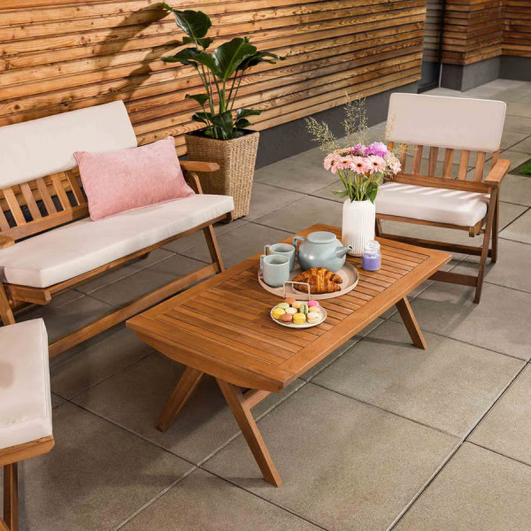 Комплект садових меблів Di Volio Lusiano Коричневий/беж-9