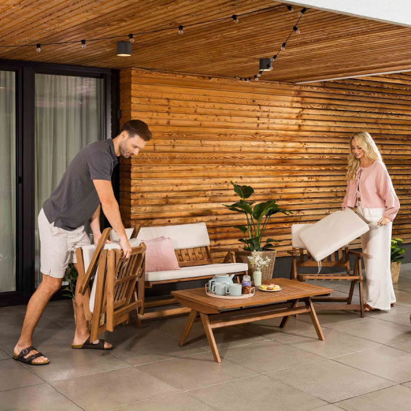 Комплект садових меблів Di Volio Lusiano Коричневий/беж-6