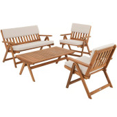 Комплект садовой мебели Di Volio Lusiano Коричневый/беж