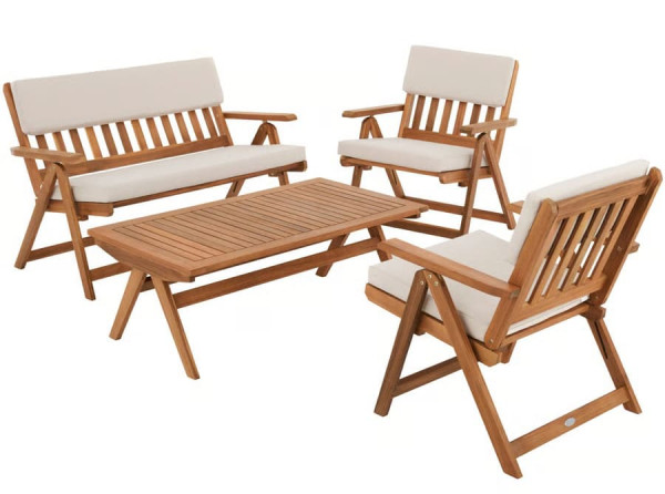 Комплект садовой мебели Di Volio Lusiano Коричневый/беж-0