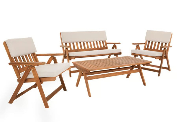 Комплект садовой мебели Di Volio Lusiano Коричневый/беж-1