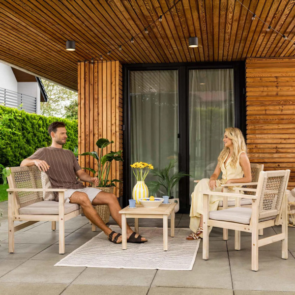 Комплект садових меблів Di Volio Marata Бежевий-3