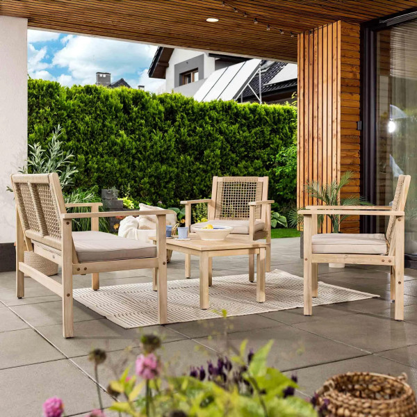 Комплект садових меблів Di Volio Marata Бежевий-1