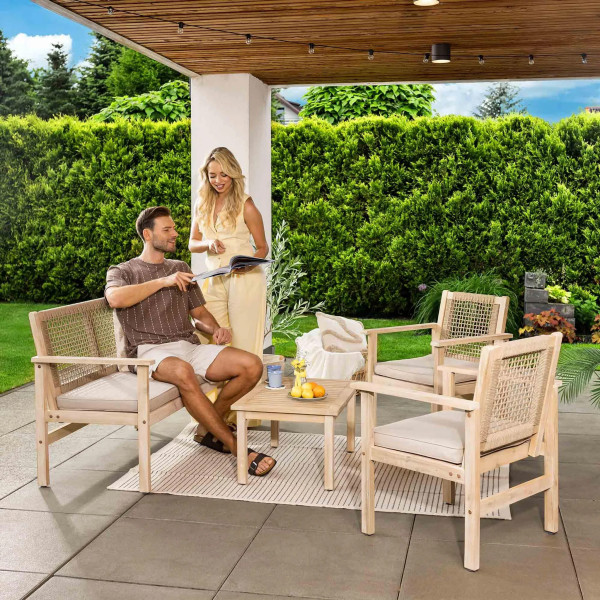 Комплект садових меблів Di Volio Marata Бежевий-5