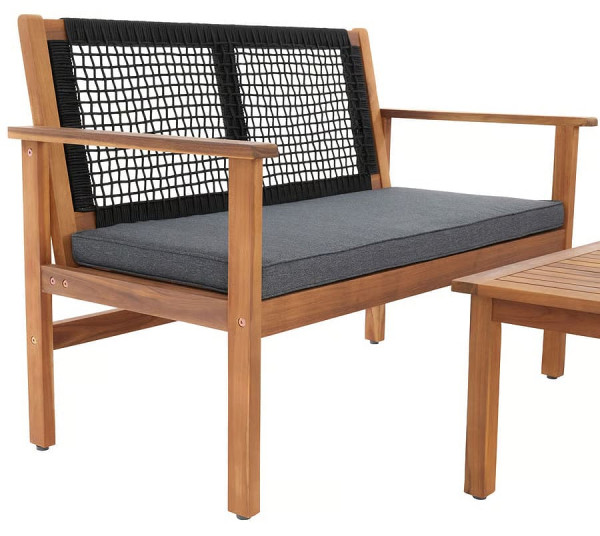 Комплект садових меблів Di Volio Marata Чорний/коричневий-14