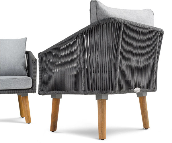 Комплект садових меблів Di Volio Matera Сірий-10