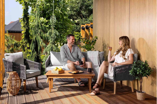 Комплект садових меблів Di Volio Matera Сірий-1