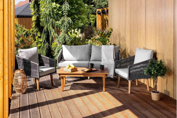 Комплект садових меблів Di Volio Matera Сірий-3