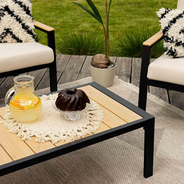 Комплект садовой мебели Di Volio Merano Бежевый/черный-5