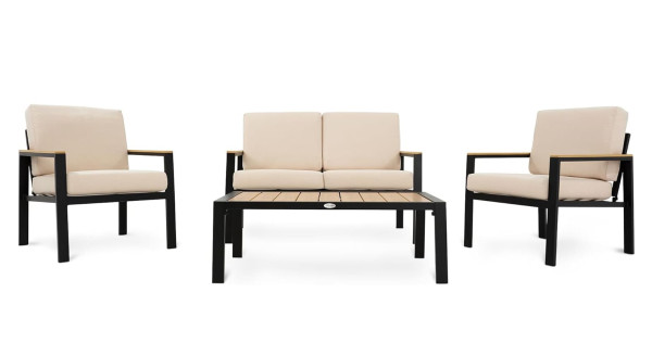 Комплект садовой мебели Di Volio Merano Бежевый/черный-7