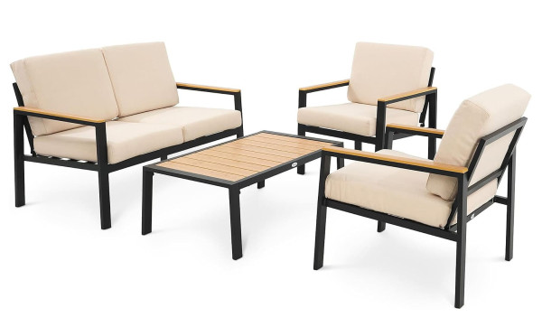 Комплект садовой мебели Di Volio Merano Бежевый/черный-6