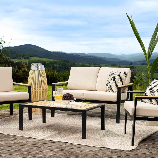 Комплект садовой мебели Di Volio Merano Бежевый/черный-2