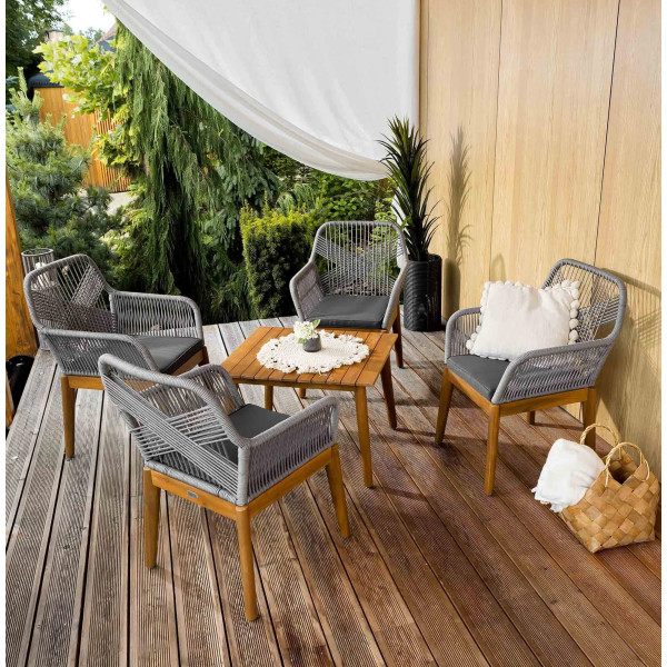 Комплект садовой мебели Di Volio Piago Серый/графит-0