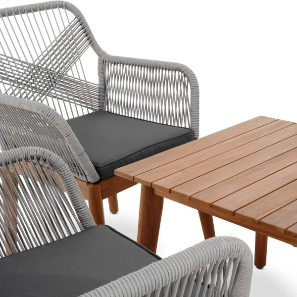 Комплект садовой мебели Di Volio Piago Серый/графит-13